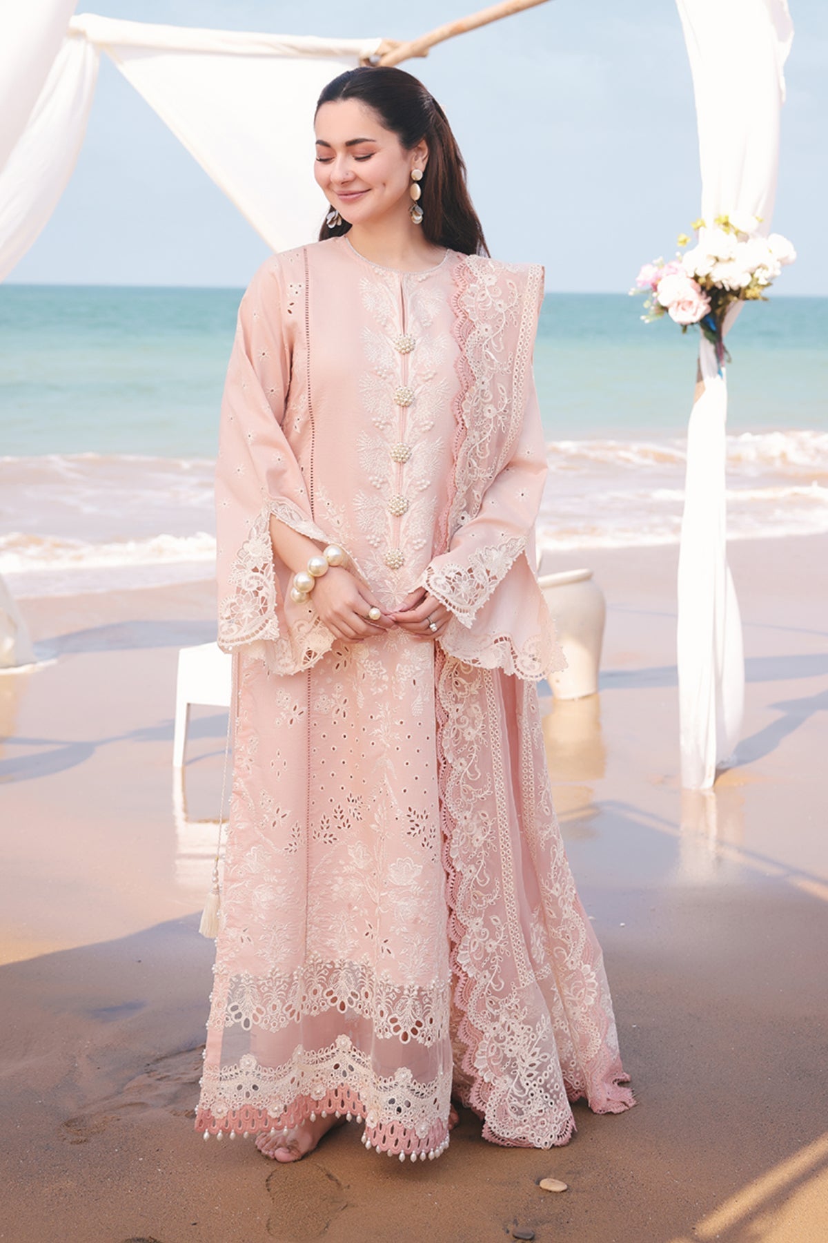 Hania By Imrozia Unstitched 3 Piece Luxury Lawn Collection'2025-SL 84 Amaya