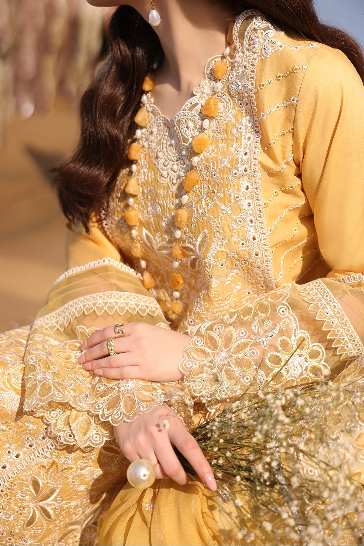 Hania By Imrozia Unstitched 3 Piece Luxury Lawn Collection'2025-SL 85 Anaya