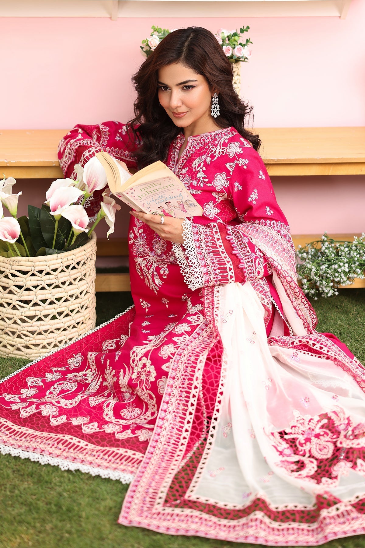 Hayam By Imrozia Serene Unstitched 3 Piece Luxury Eid Lawn Collection'2025-SL 90 BASMA