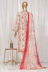 Bin Saeed Stitched 3 Piece Exclusive Printed Lawn Vol-04 Collection-SM-1346-Skin