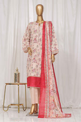 Bin Saeed Stitched 3 Piece Exclusive Printed Lawn Vol-04 Collection-SM-1346-Skin