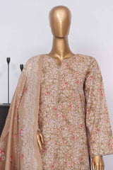 Bin Saeed Stitched 3 Piece Exclusive Printed Lawn Vol-03 Collection-SM-1394-Skin