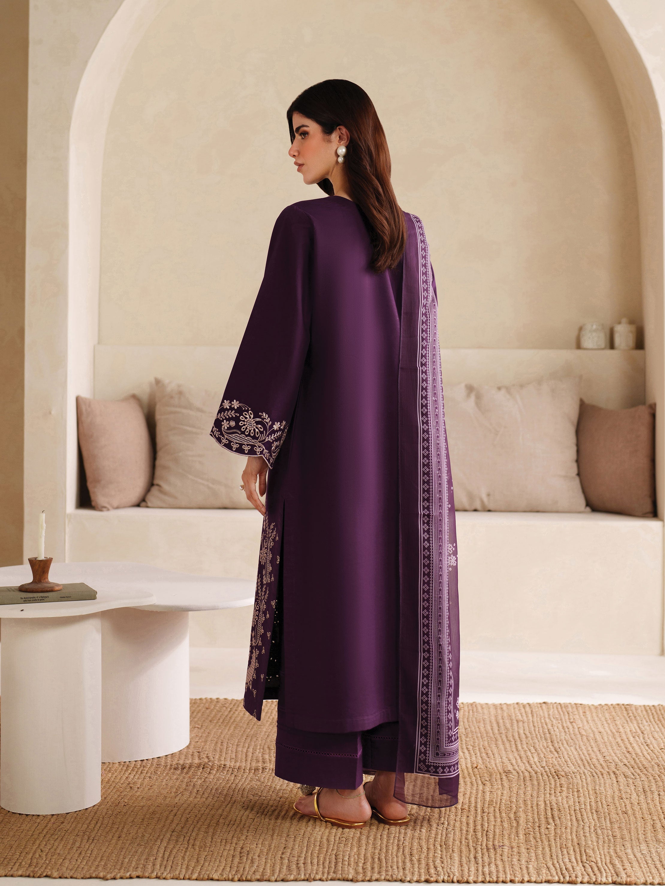 Ayra Solids by Garnet Stitched 3 Piece Collection'2025-Sofia