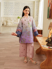 The Bloom Edit by Garnet Stitched 2 Piece Kids Summer Collection'2025-Soft Berry