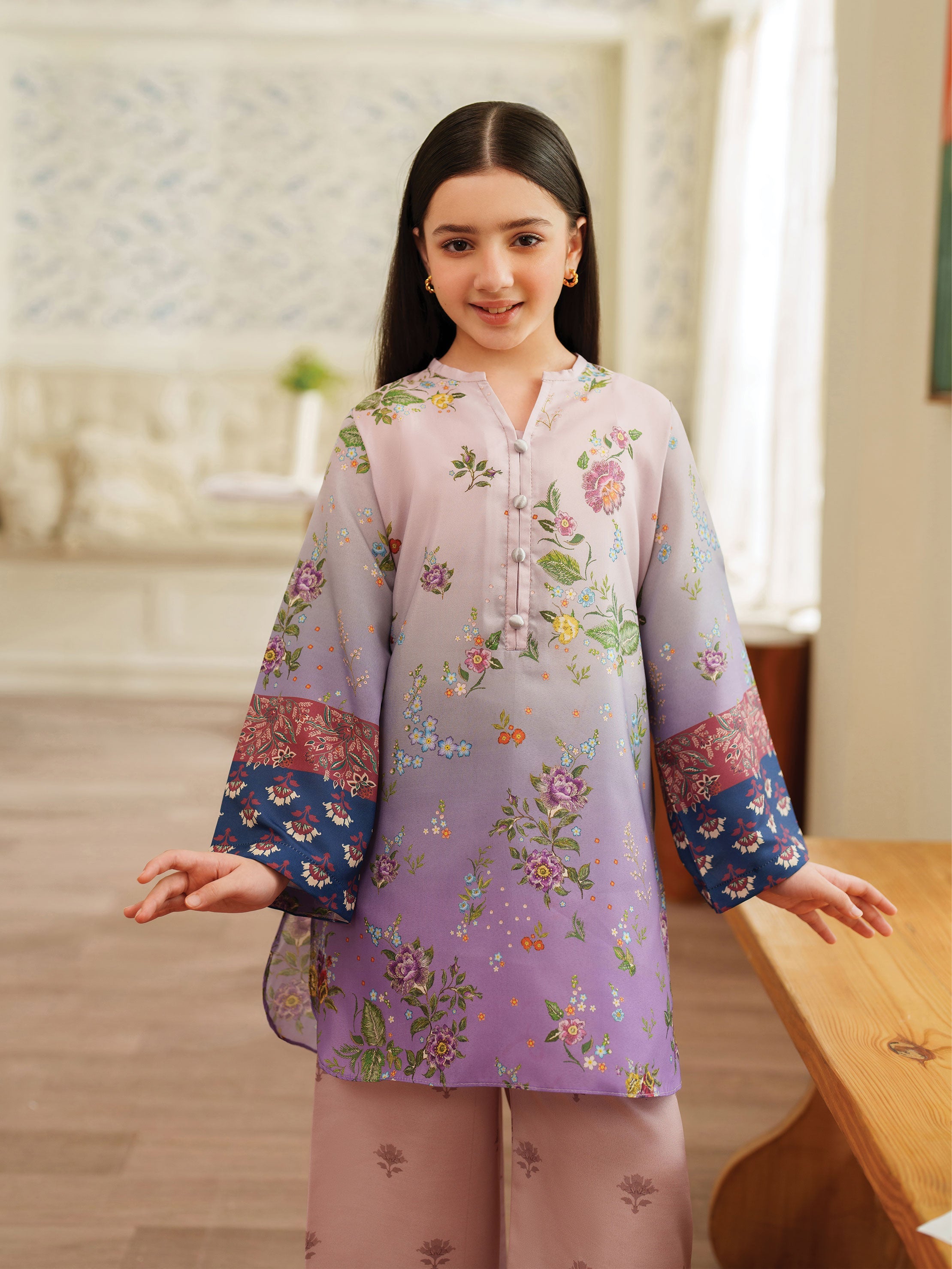 The Bloom Edit by Garnet Stitched 2 Piece Kids Summer Collection'2025-Soft Berry