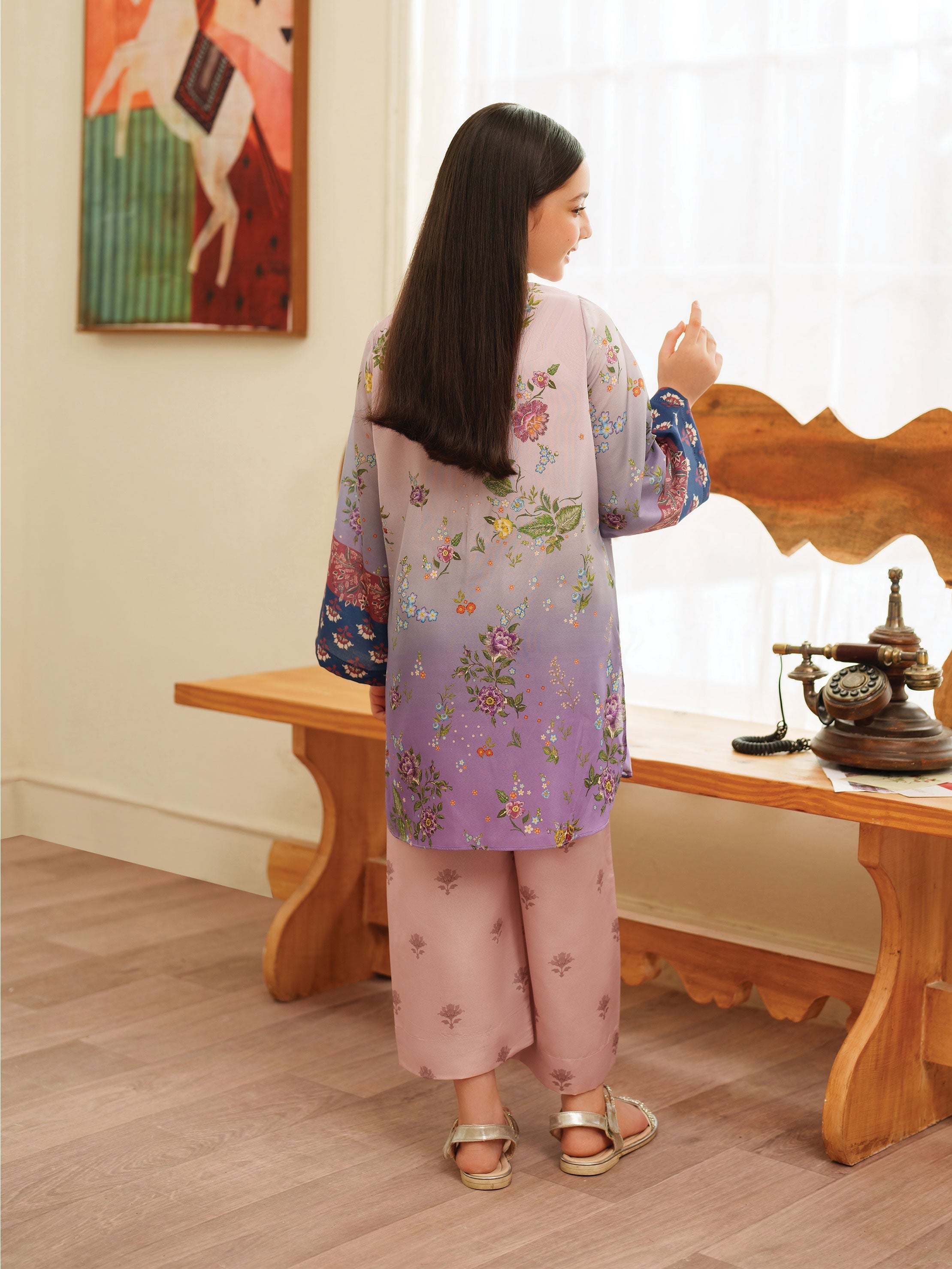 The Bloom Edit by Garnet Stitched 2 Piece Kids Summer Collection'2025-Soft Berry