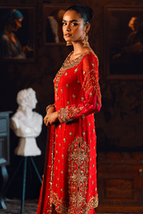 Qarmazi By Zaaviay Stitched Soraya (Three Piece)