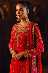 Qarmazi By Zaaviay Stitched Soraya (Three Piece)