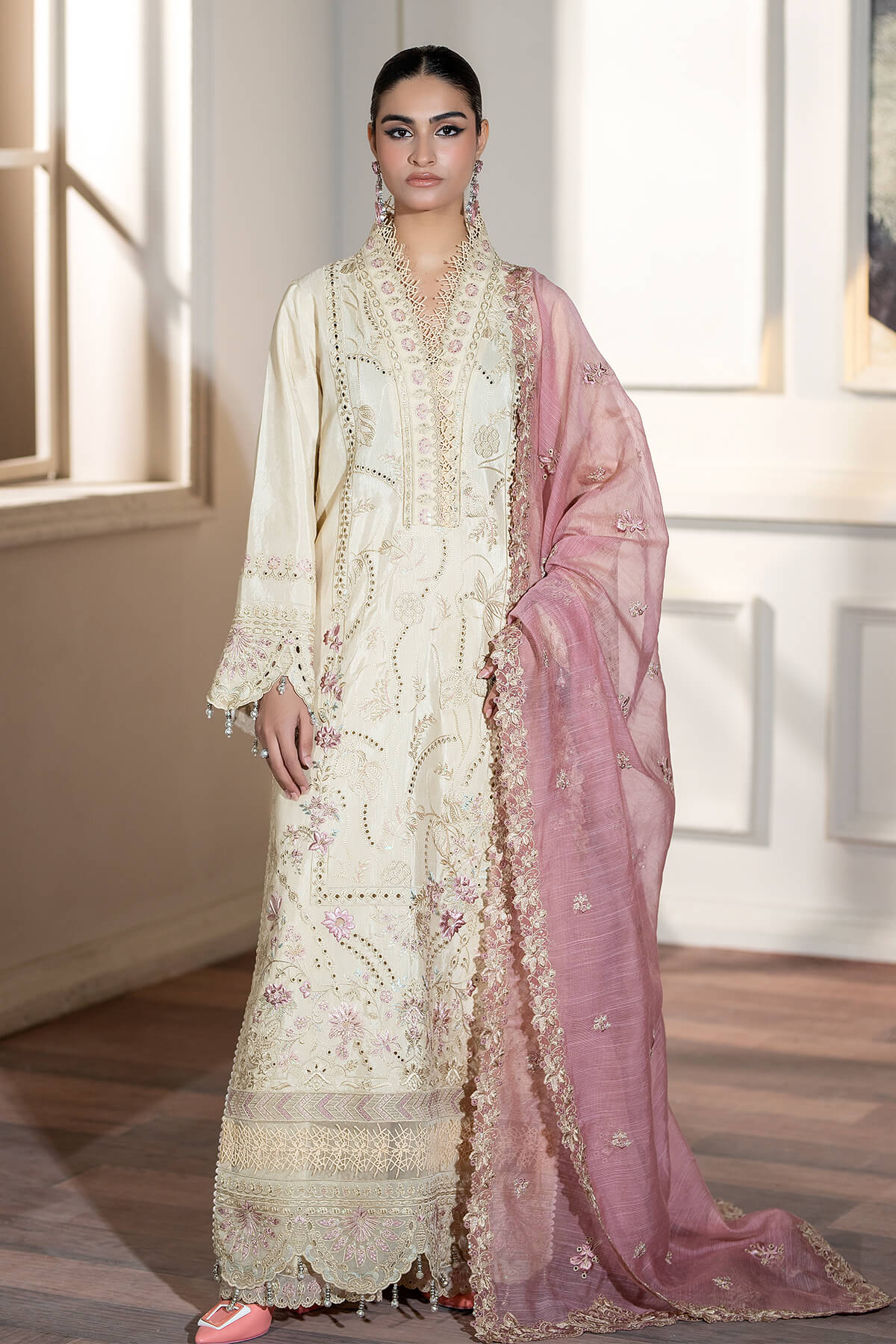 Zebrang By Imrozia Unstitched 3 Piece Silk Collection'2025-SRS-16 Aafreen