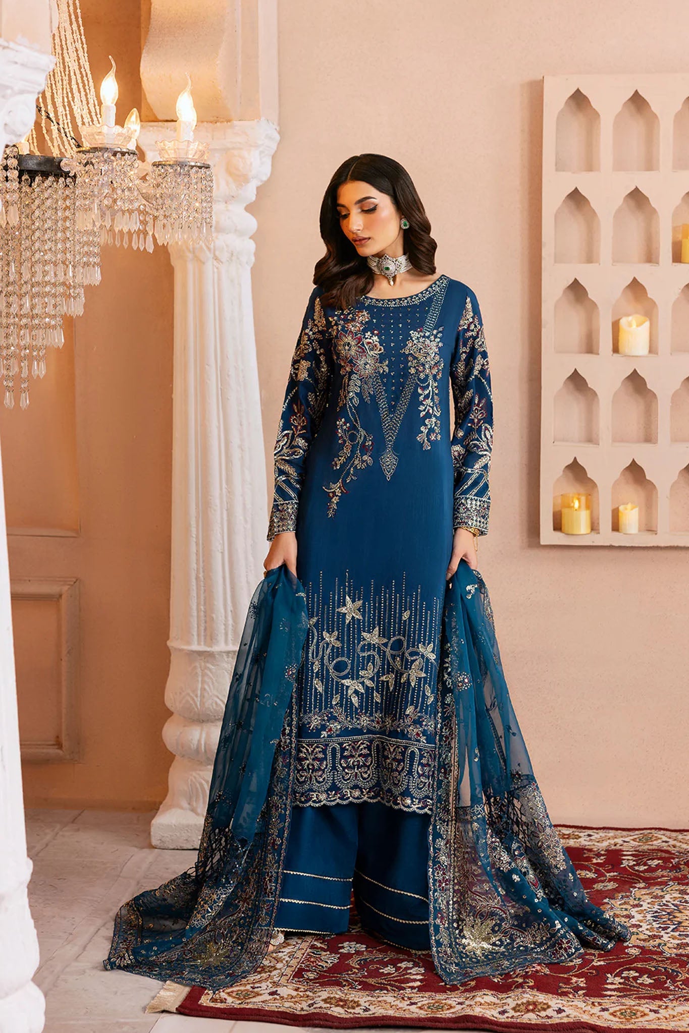 Shehnai by Ramsha Unstitched 3 Piece Raw Silk Vol- 01 Collection'2025-SS-107