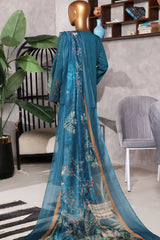 Muse By HZ Stitched 3 Piece Emb Cotton Self Jacquard Vol-02 Collection'2025-SSJ-2503-Teal