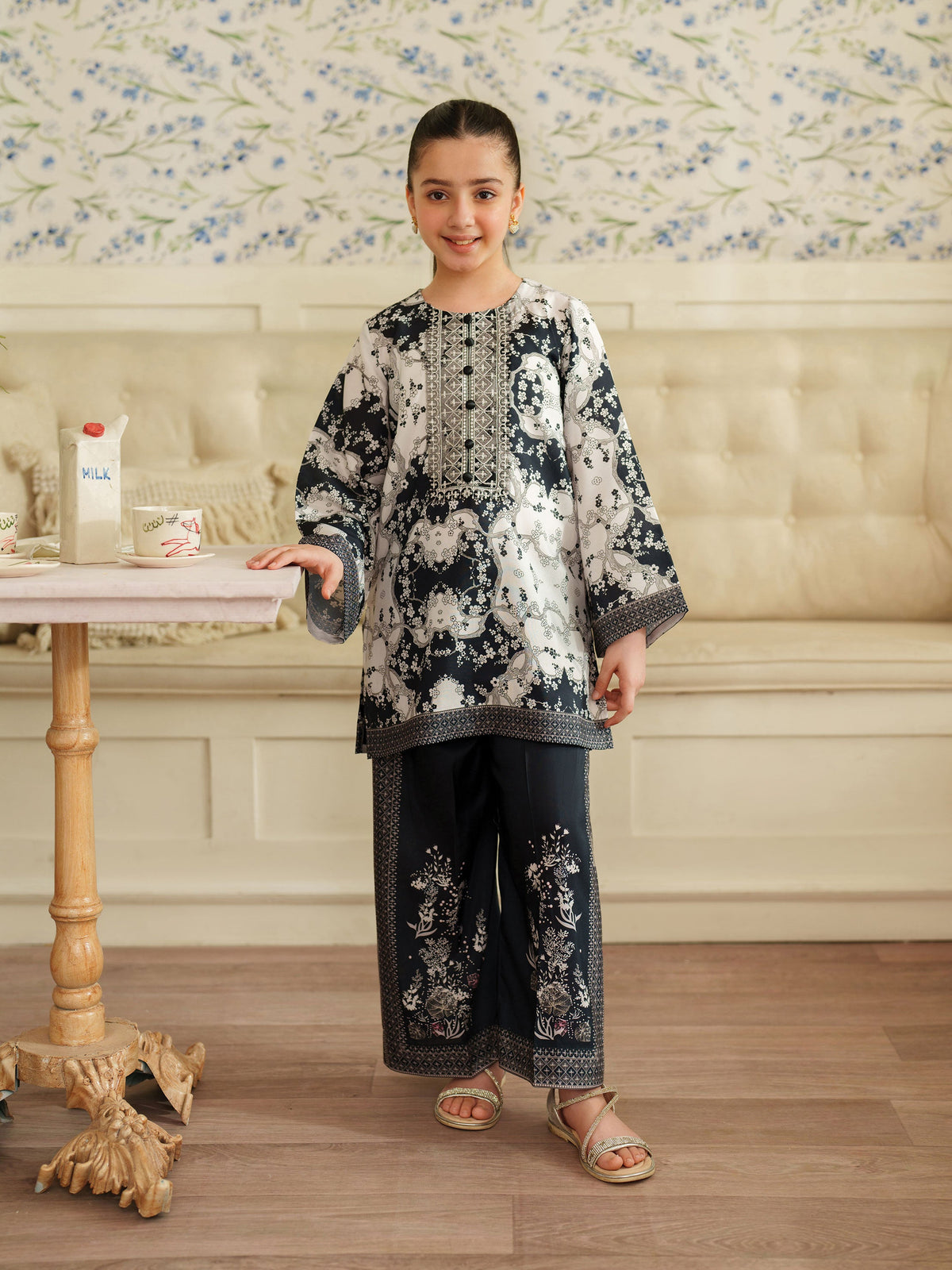 The Bloom Edit by Garnet Stitched 2 Piece Kids Summer Collection'2025-Skylight