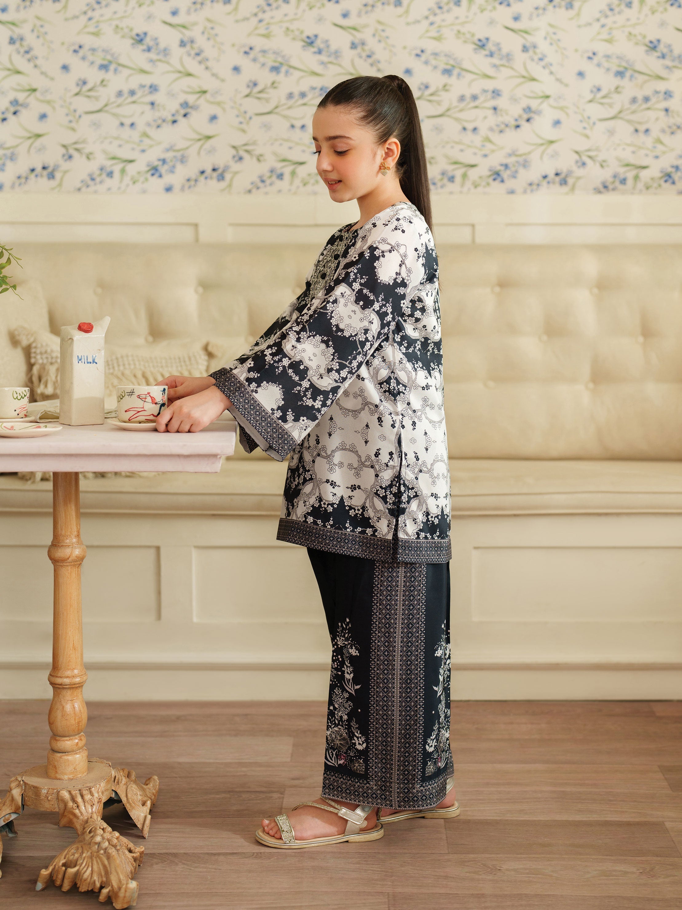 The Bloom Edit by Garnet Stitched 2 Piece Kids Summer Collection'2025-Skylight