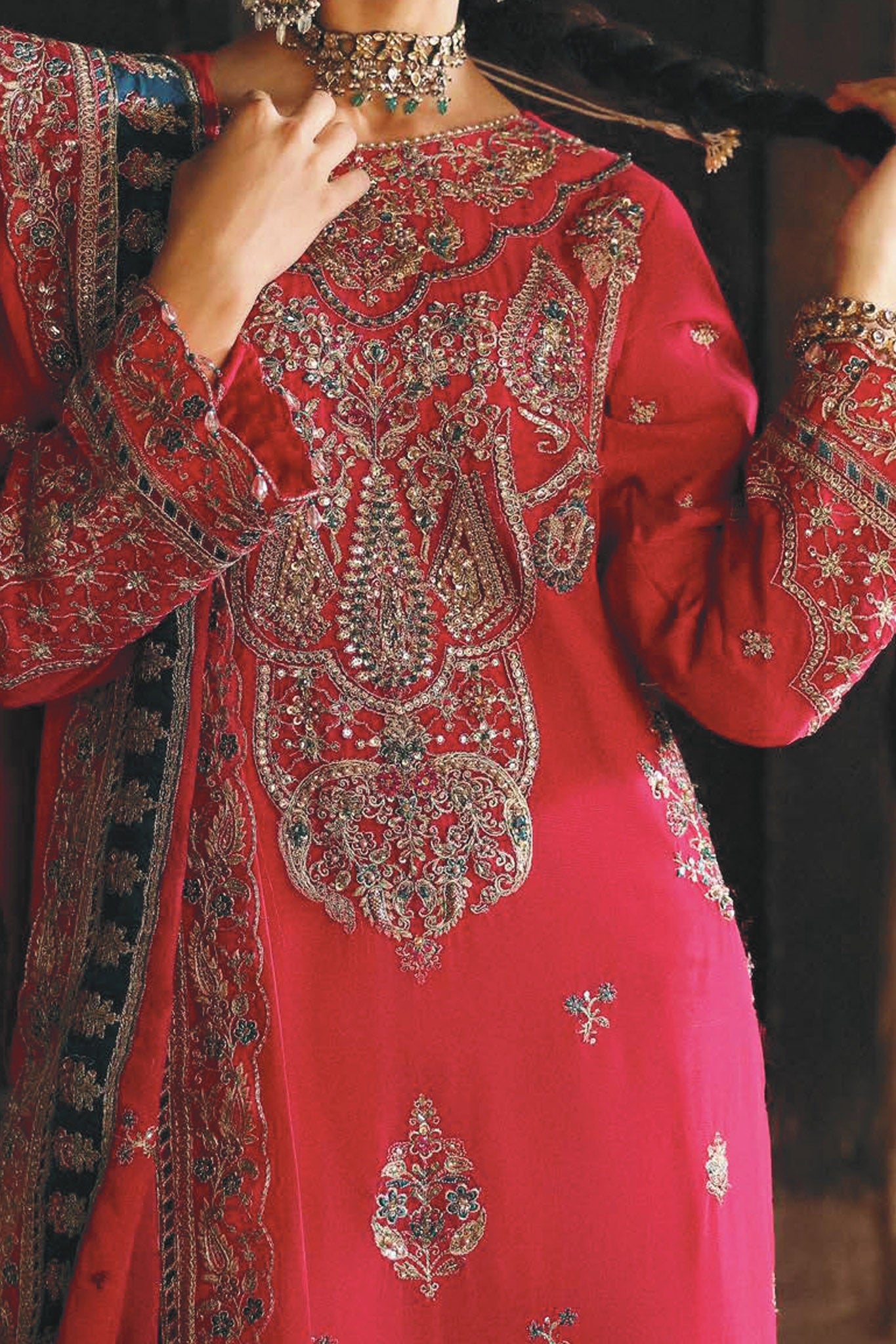 Devdas by Emaan Adeel Unstitched 3 Piece Luxury Festive Formals Collection'2024-Saanvi