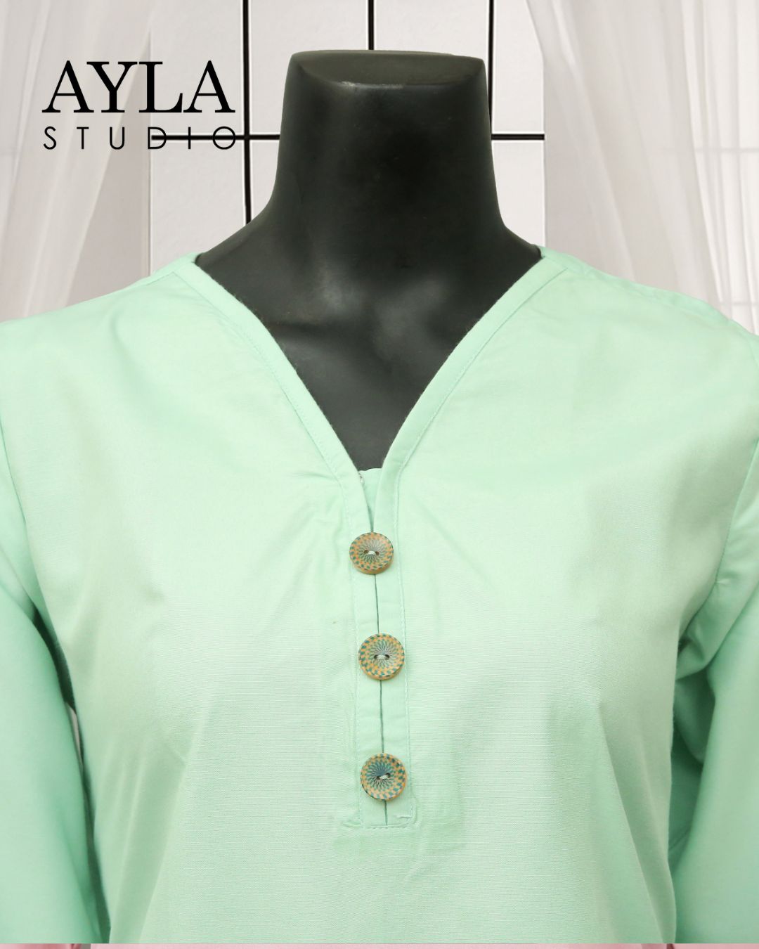 Noor E Rang by Ayla Studio Stitched 2 Piece Summer Collection'2025-Sabz-Sitara