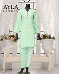 Noor E Rang by Ayla Studio Stitched 2 Piece Summer Collection'2025-Sabz-Sitara
