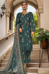 Sada Bahar Stitched 3 Piece Emb Khaddar Vol-03 Collection'2024-CW-ED-06-Green