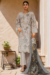 Sada Bahar Stitched 3 Piece Laser Cutwork Chikankari Vol-01 Collection'2024-D-18-A-Skin