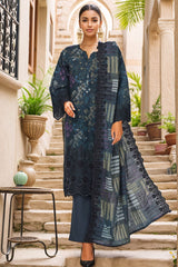 Sada Bahar Stitched 3 Piece Laser Cutwork Chikankari Vol-01 Collection'2024-D-08-D-Teal