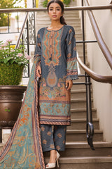 Sada Bahar Stitched 3 Piece Printed Lawn Vol-07 Collection'2024-D-2500-Navy Blue