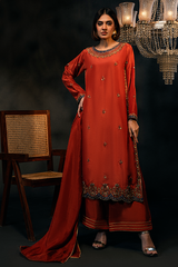 Lux Edit By Zaaviay Stitched Sahara Nights (Three Piece)