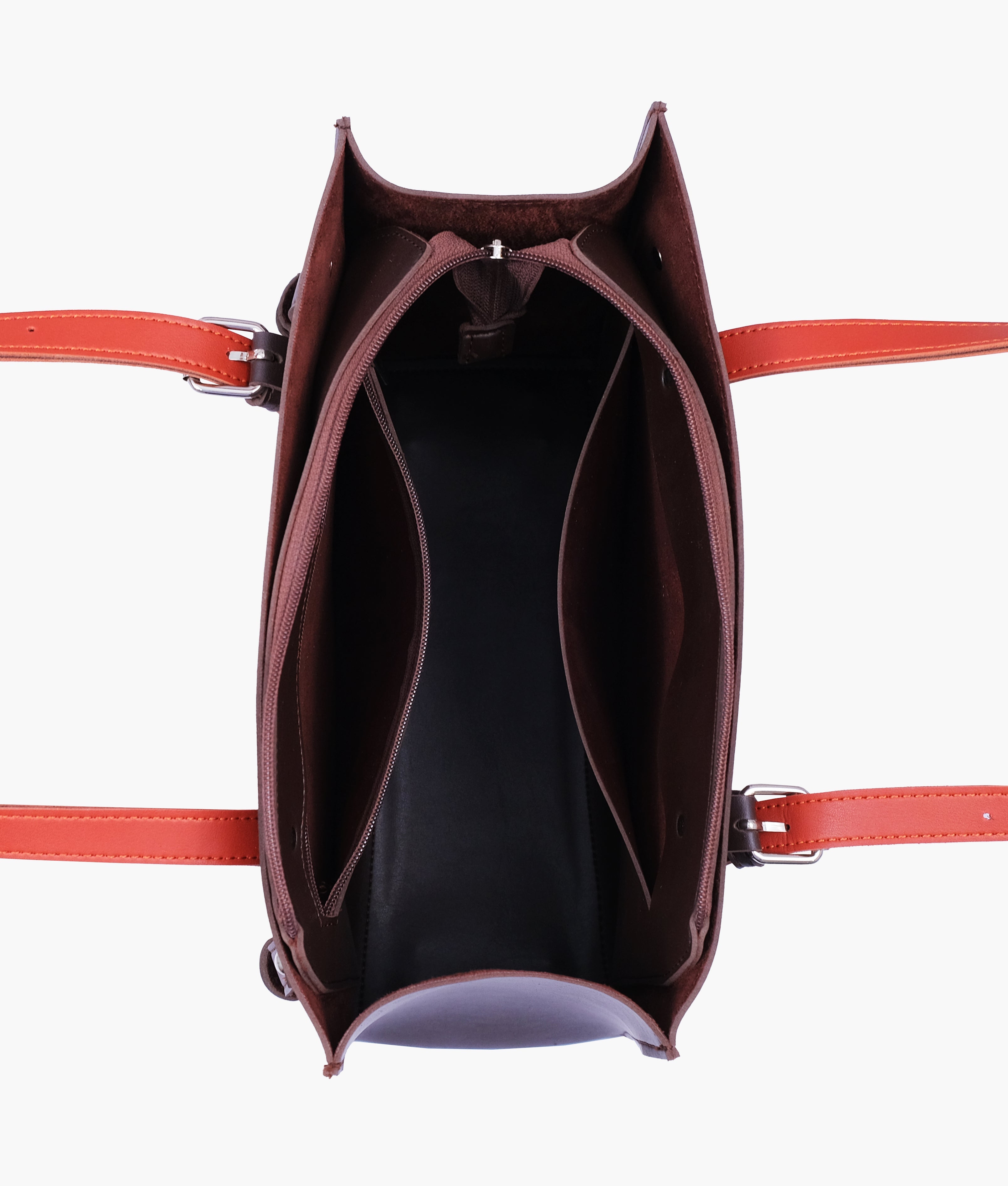 RTW Creation - Dark brown satchel tote bag