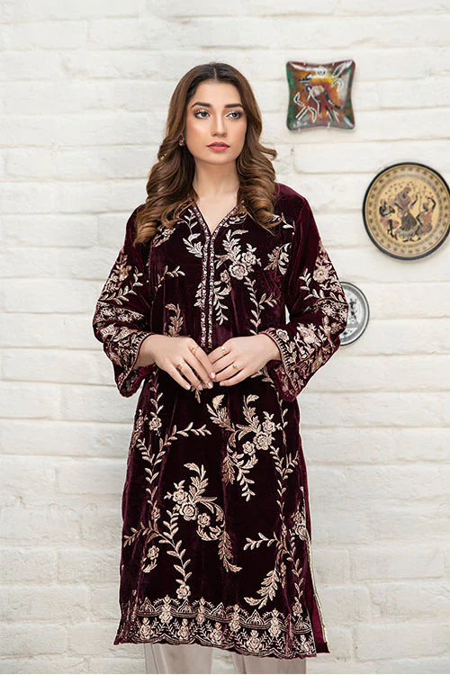 Panache Apparel Stitched Velvet Collection-Serene