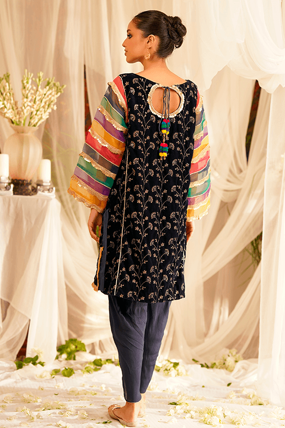 Bagh-E-Makhmal By Zaaviay Stitched Velvet Zarnish (Two Piece)