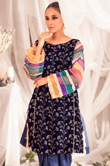 Bagh-E-Makhmal By Zaaviay Stitched Velvet Zarnish (Two Piece)
