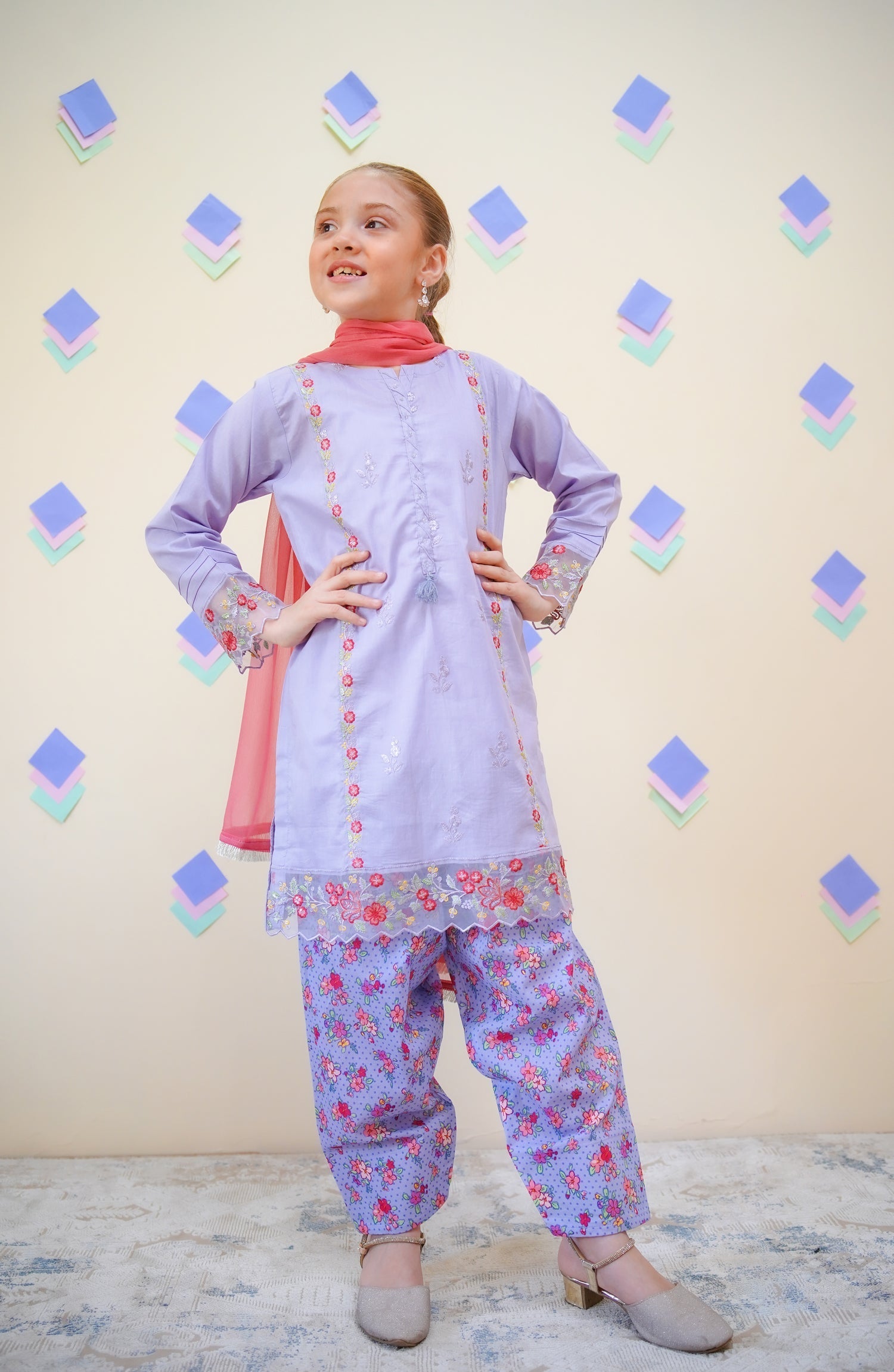Shanzey Stitched 3 Piece Emb Lawn Farshi Edit Collection'2025-SHK-4435