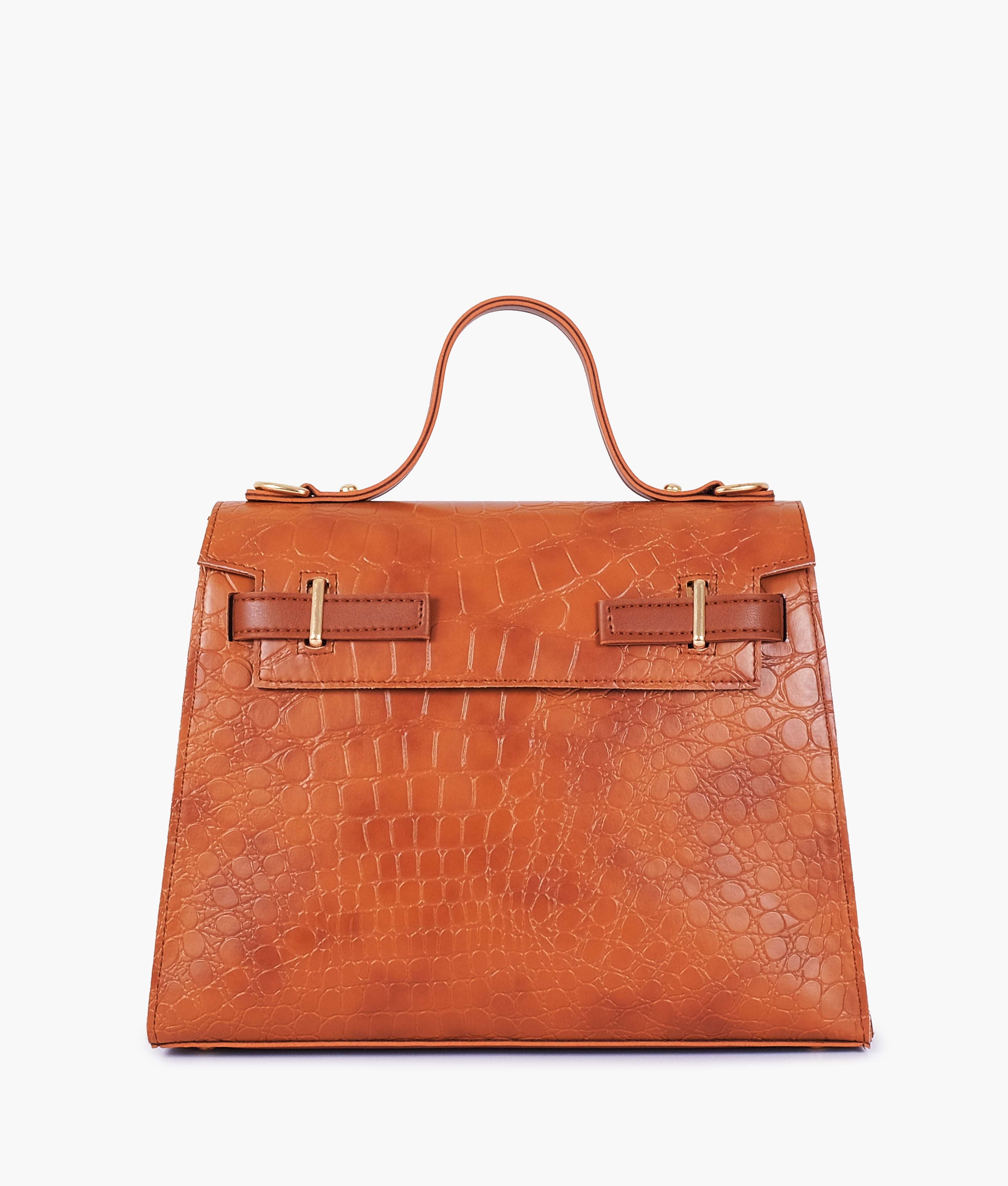 RTW Creation - Sienna crocodile cross-body bag with top-handle