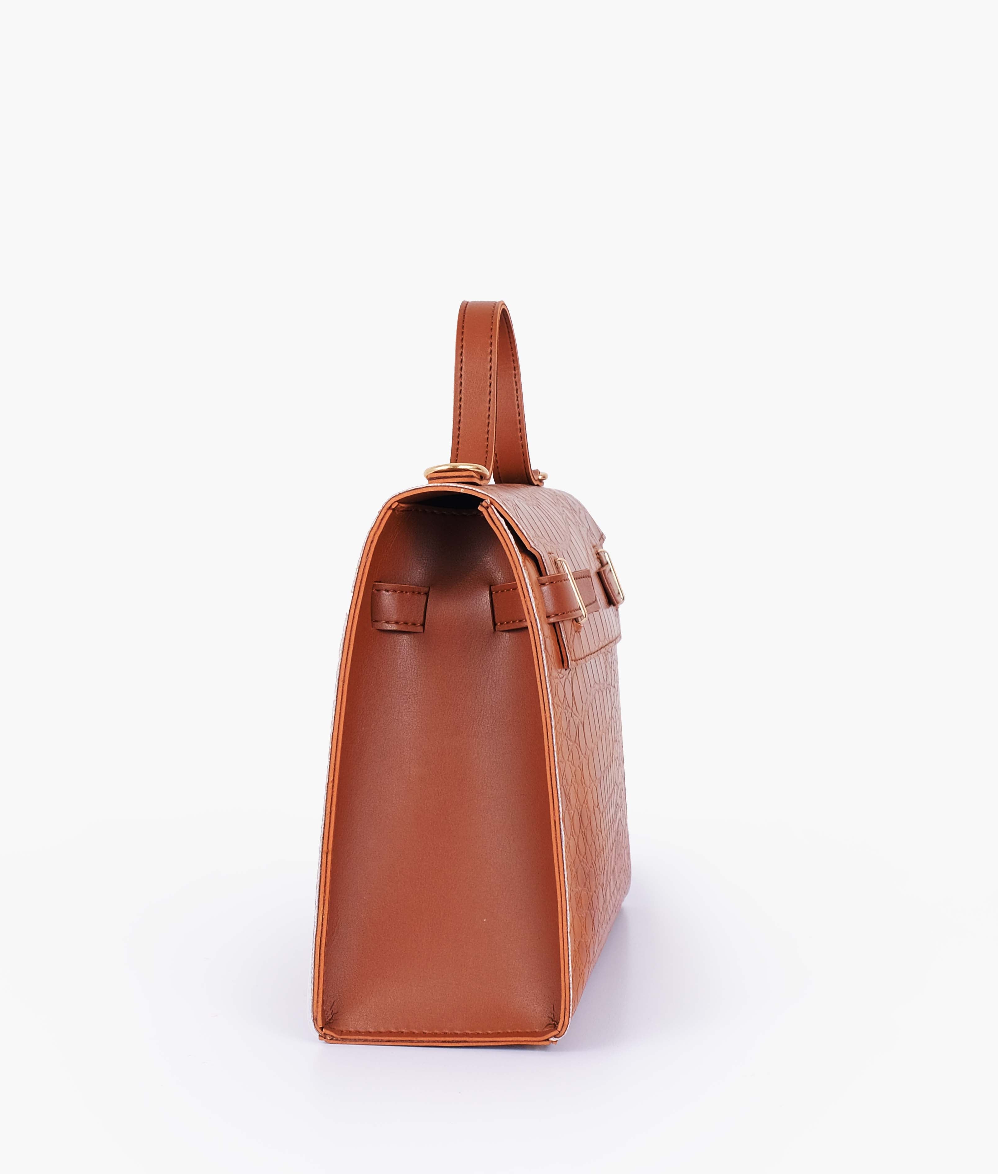 RTW Creation - Sienna crocodile cross-body bag with top-handle