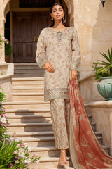 Signature By Sada Bahar Stitched 3 Piece Festive Emb Lawn Vol-02 Collection'2025-ED-233-SKIN