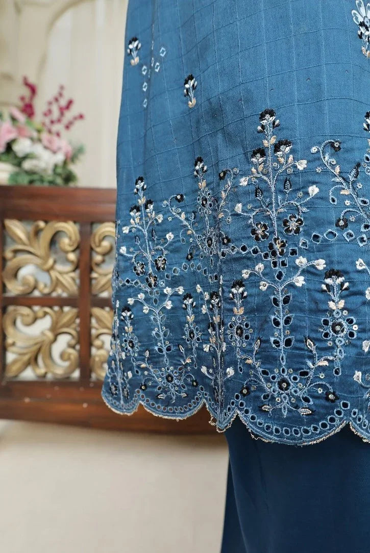 Dressline Unstitched 3 Piece Chikankari Emb  Doriya Lawn Collection