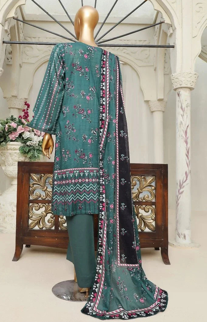 Dressline Unstitched 3 Piece Chikankari Emb  Doriya Lawn Collection