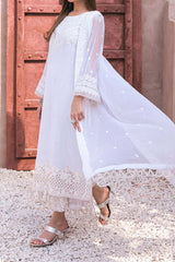 Azure Ensembles 3 Piece Unstitched Festive Formals Collection'2024-AS-118-Snow Haze