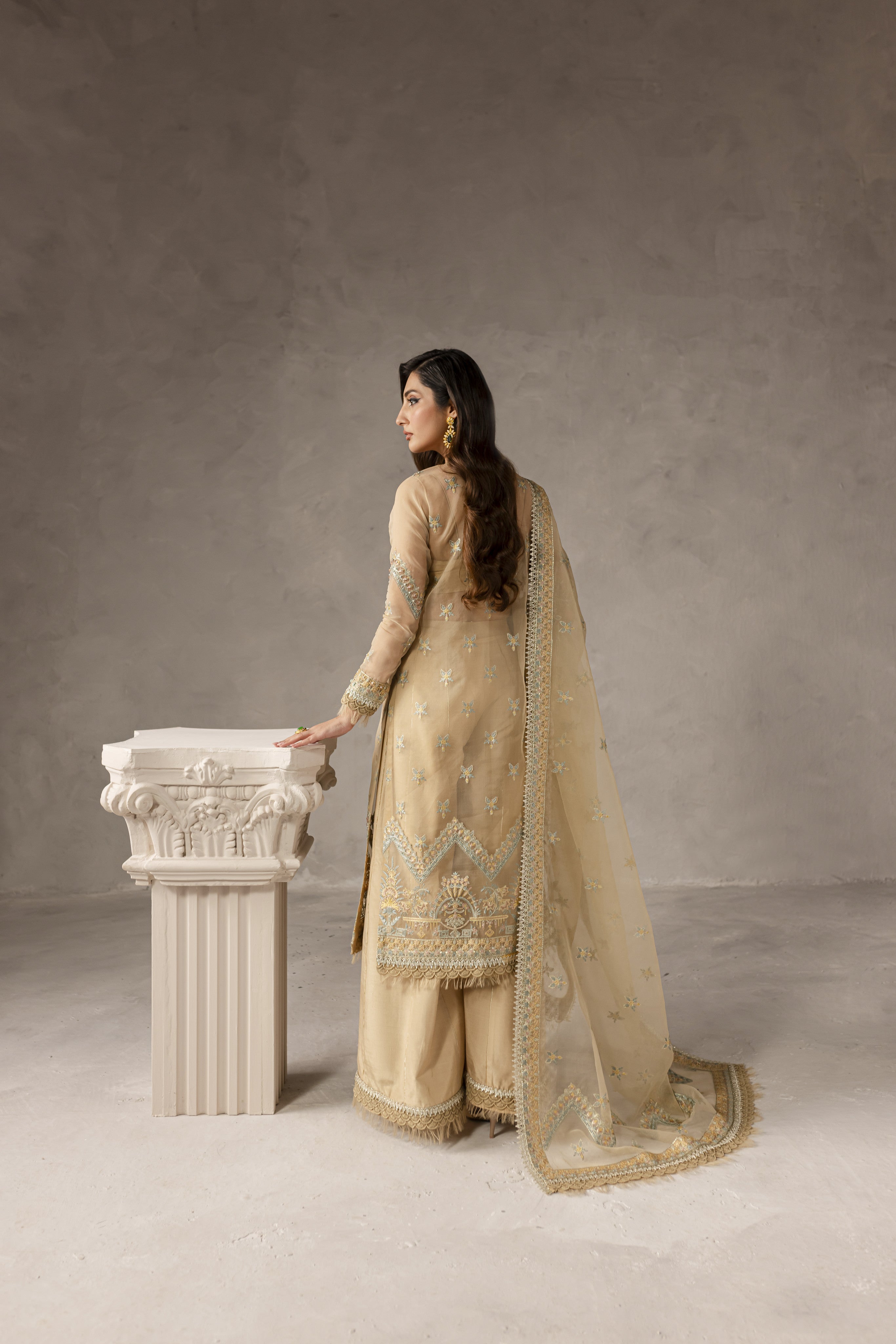 Eblouir By Imran Ramzan Unstitched 3 Piece Luxury Formals Collection'2025-Soleil Étincelant
