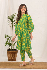 Swiss Lawn Digital Printed 2 Pc Suit with a vibrant printed lawn dress design, perfect for casual and semi-formal occasions.