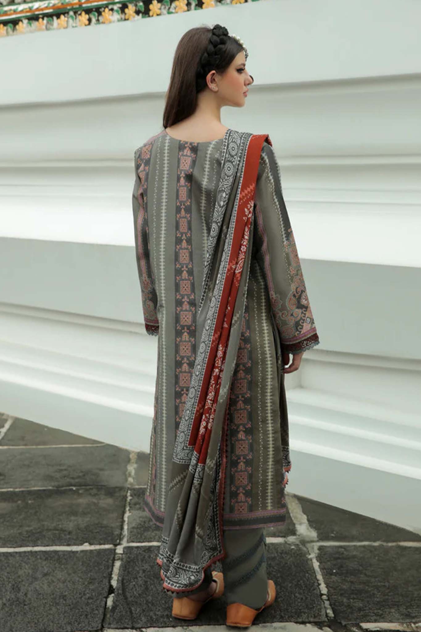Tassawur by Florent Unstitched 3 Piece Silk Karandi Collection'2022-TFL-03A