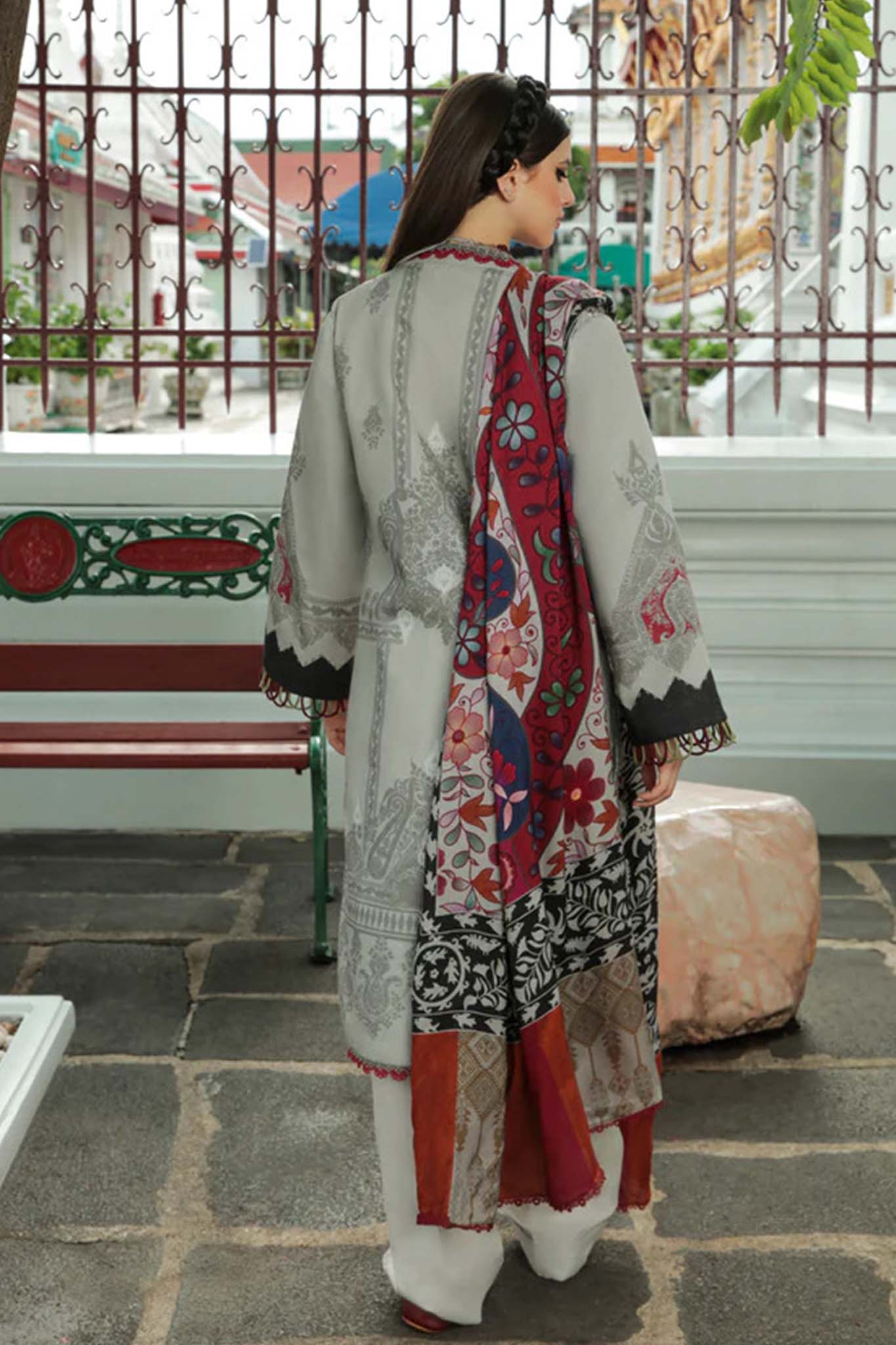 Tassawur by Florent Unstitched 3 Piece Silk Karandi Collection'2022-TFL-05B