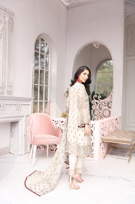 Flossie Unstitched 3 Piece Formals Executive Vol-10 Collection'2025-The Gold Verona
