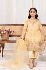 Khayat Stitched 3 Piece Formals Kids Collection'2025-Khayat - Flax
