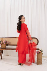 Khayat Stitched 3 Piece Kids Formals Collection'2025 Khayat-Red