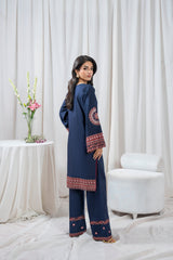 Zoya Zafar Stitched 2 Piece Cotton Collection'2025-Qalamkar PRET