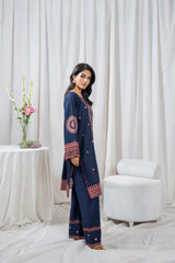 Zoya Zafar Stitched 2 Piece Cotton Collection'2025-Qalamkar PRET