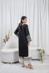 Zoya Zafar Stitched 2 Piece Cotton Collection'2025-Monochrome Maison