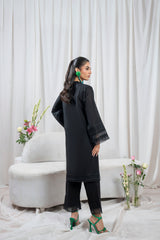 Zoya Zafar Stitched 2 Piece Cotton Collection'2025-Monochrome