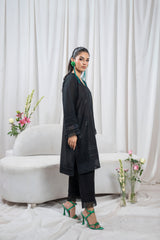 Zoya Zafar Stitched 2 Piece Cotton Collection'2025-Monochrome