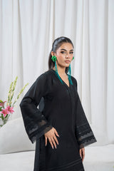 Zoya Zafar Stitched 2 Piece Cotton Collection'2025-Monochrome