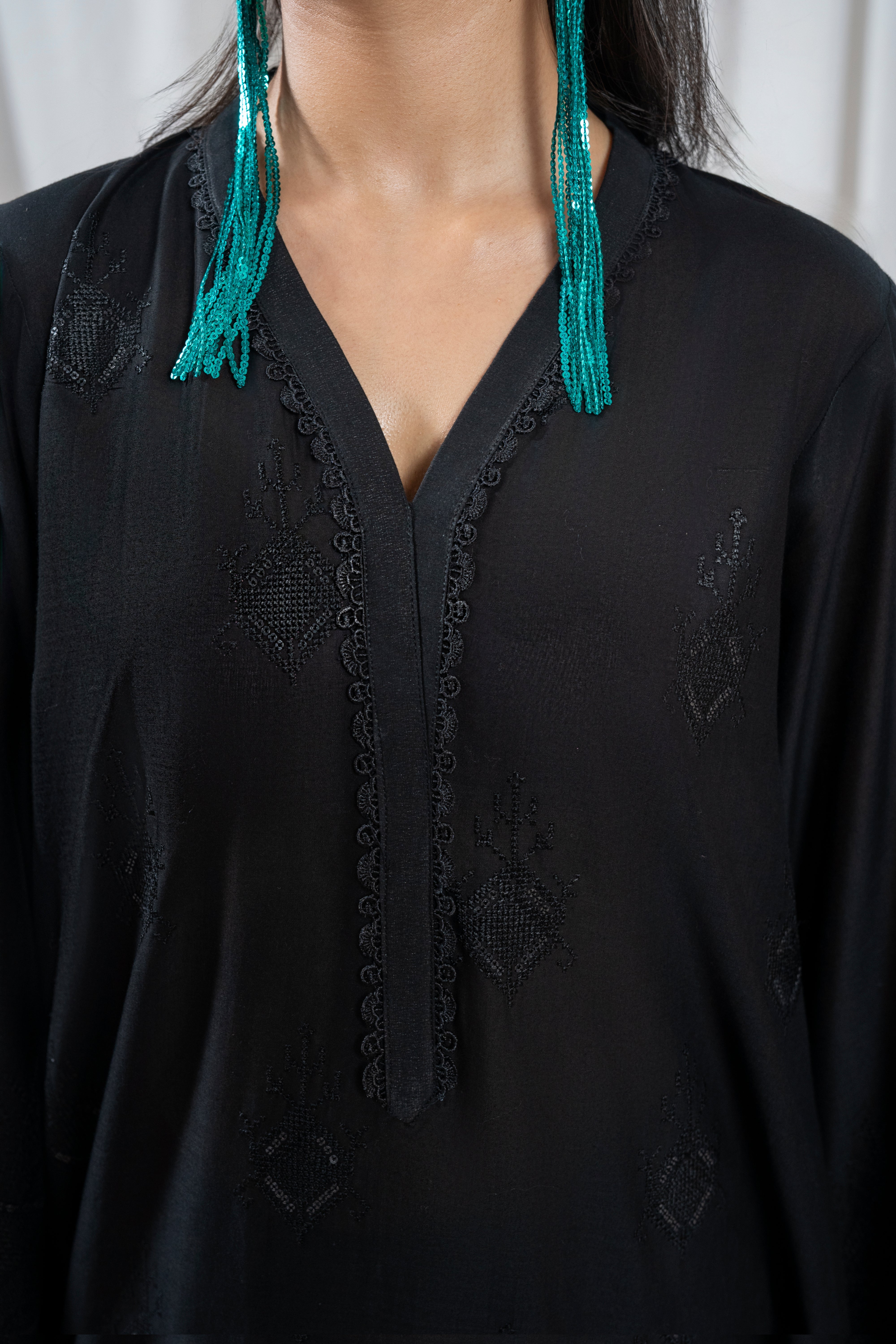 Zoya Zafar Stitched 2 Piece Cotton Collection'2025-Monochrome
